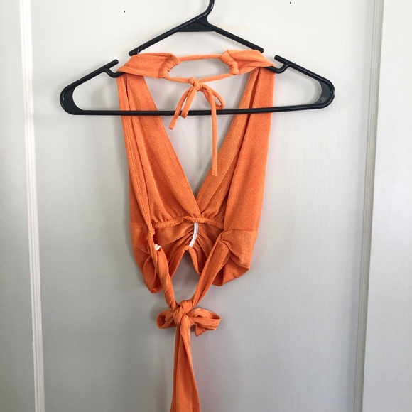 Orange halter top - Picture 5 of 5